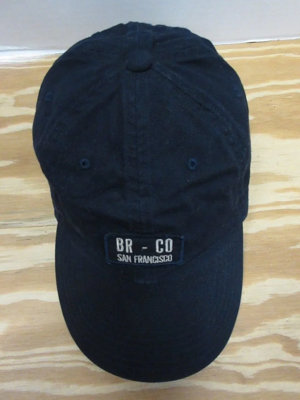 VTG Banana Republic Hat Cap Strapback Navy BR San Fran Logo Y2K NEW